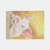 Ferkel-Fleece Fleecedecke (Vorderseite (Horizontal))