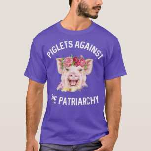 Ferkel gegen das Patriarchat-weibliche Schweinekör T-Shirt