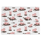 Ferkel Große Geschenktasche Geschenktüte (Vorderseite)