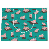 Ferkel Große Geschenktasche Geschenktüte (Vorderseite)