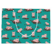 Ferkel Große Geschenktasche Geschenktüte (Rückseite)