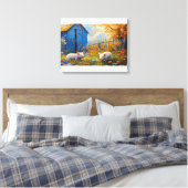 Ferkel im Betrieb Leinwanddruck (Insitu (Schlafzimmer))