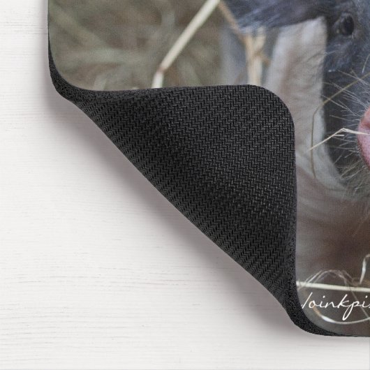 Ferkel im Stroh Mousepad (Ecke)