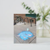 Ferkel mit Zuckerrüben Postkarte (Stehend Vorderseite)