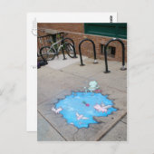 Ferkel mit Zuckerrüben Postkarte (Vorne/Hinten)