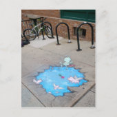 Ferkel mit Zuckerrüben Postkarte (Vorderseite)