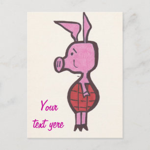 Ferkel; Postkarte