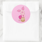 Ferkel Runder Aufkleber (Tasche)