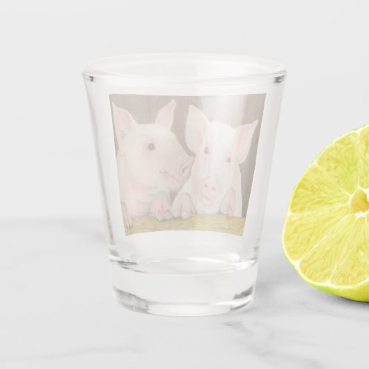 Ferkel Schnapsglas (Rückseite)