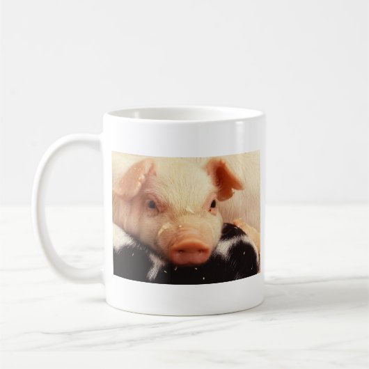 Ferkel-Schwein-Gesichts-Schnauze Kaffeetasse (Links)