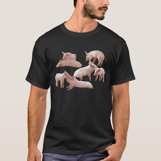 Ferkel, Schwein, T-Shirt (Vorderseite)