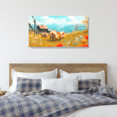 Ferkel spielen leinwanddruck (Insitu (Schlafzimmer))