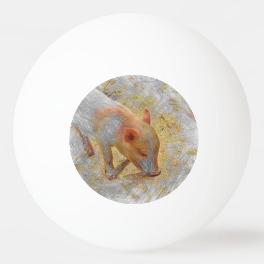 Ferkel Tischtennisball (Rückseite)