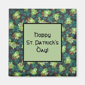 Ferkel und Kleeblätter Magnet (Vorne)