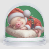 Ferkel Weihnachten Schneekugeln (Vorderseite)