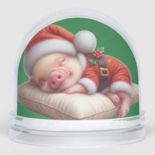 Ferkel Weihnachten Schneekugeln (Vorderseite)
