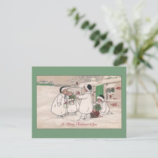 Ferkel zu Weihnachten (Stehend Vorderseite)