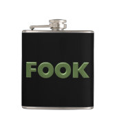 Ferkelflasche Flachmann (Vorderseite)