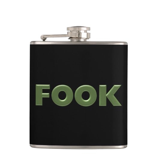 Ferkelflasche Flachmann (Vorderseite)