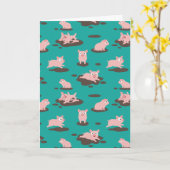 Ferkelkarte Karte (Gelbe Blume)