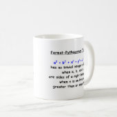 Fermat-Pythagorean Albern Theorem Kaffeetasse (VorderseiteRechts)