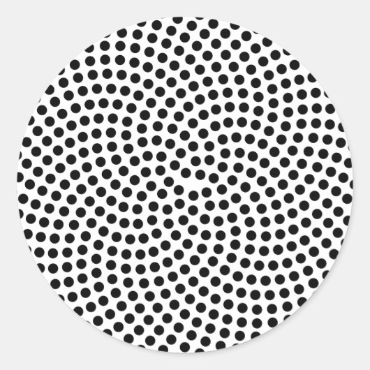 Fermats Spirale Runder Aufkleber (Vorderseite)