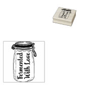 Fermentiert mit Liebe Gummistempel (Stempel)