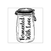 Fermentiert mit Liebe Gummistempel (Prägung)