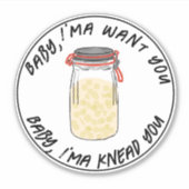 Fermentierter Sauerteig in Jar Aufkleber (Vorderseite)