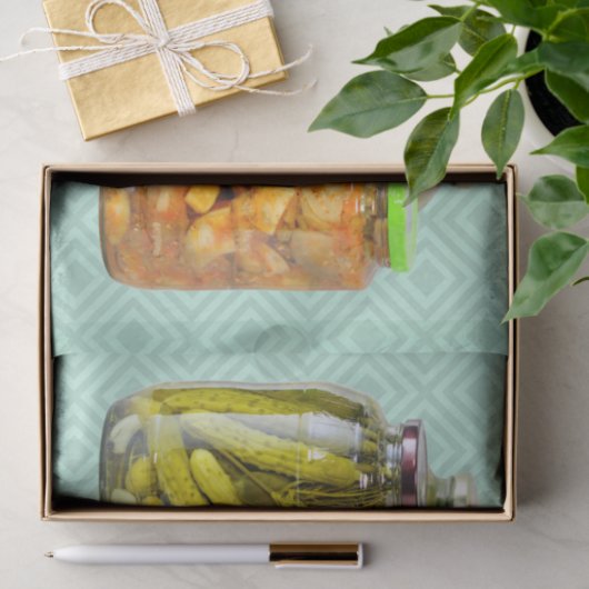 Fermentiertes Gemüse in Jars Seidenpapier (Geschenk)