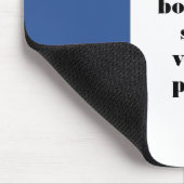 Fermez la bouche Französische Trifarbenflagge Mousepad (Ecke)