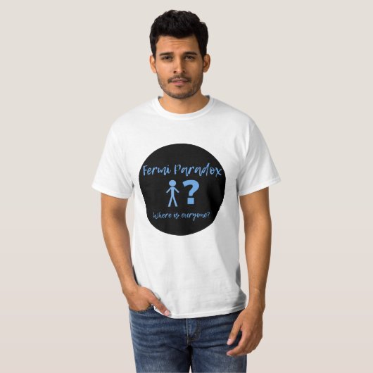 Fermi Paradox Design T-Shirt (Vorne ganz)