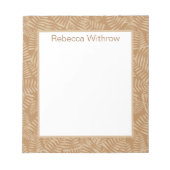 Fern-Blätter Camel Notepad Notizblock (Vorderseite)