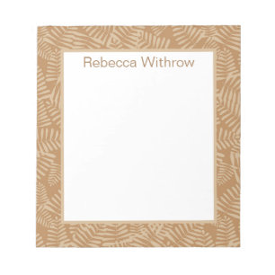 Fern-Blätter Camel Notepad Notizblock