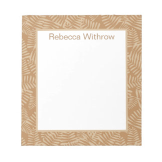 Fern-Blätter Camel Notepad Notizblock