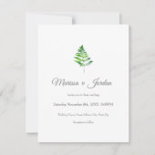 Fern-Blätter Einladung (Vorderseite)