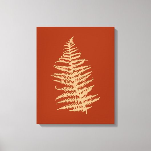 Fern-Blätter Herbst Leinwanddruck (Vorderseite)