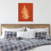 Fern-Blätter Herbst Leinwanddruck (Insitu (Schlafzimmer))