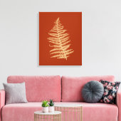 Fern-Blätter Herbst Leinwanddruck (Insitu (Wohnzimmer))