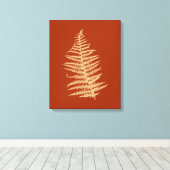 Fern-Blätter Herbst Leinwanddruck (Insitu (Holzboden))