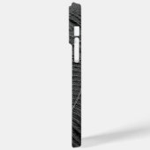 Fern Blätter Kunstfotografie in Schwarzweiß Case-Mate iPhone Hülle (Rückseite / Links)