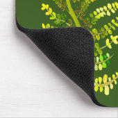 Fern-Blattgrün-Kunst Mousepad (Ecke)