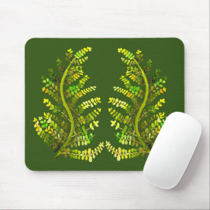 Fern-Blattgrün-Kunst Mousepad