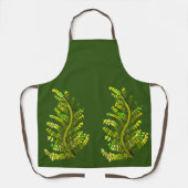 Fern-Blattgrün-Kunst Schürze (Vorderseite)