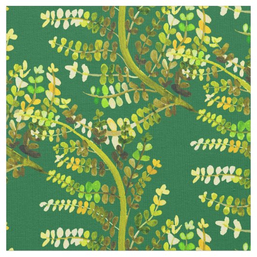 Fern-Blattgrün-Kunst Stoff (Nahaufnahme)