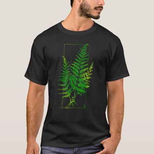 Fern Blockprint VI T-Shirt (Vorderseite)