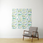 Fern Blume Nahtloses Naturmuster Wandteppich (Beispiel (Horizontal))