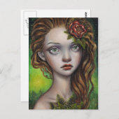 Fern Blume Postkarte (Vorne/Hinten)