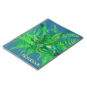 Fern, blumenreich, individuell anpassbar, grün, bl notizblock (Linke Seite)