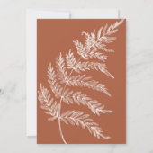 Fern Botanical Sage Wedding Einladung (Rückseite)